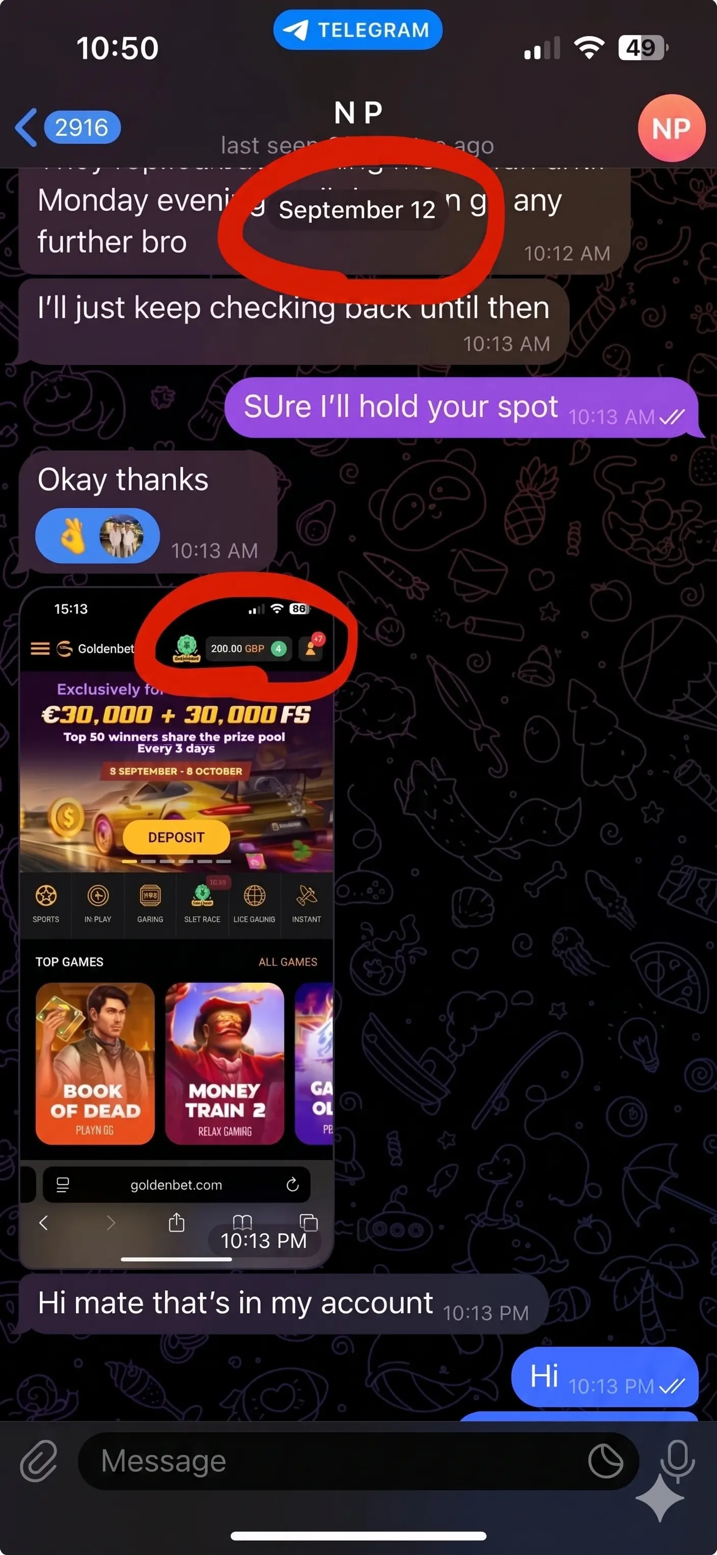 Member Payout Win